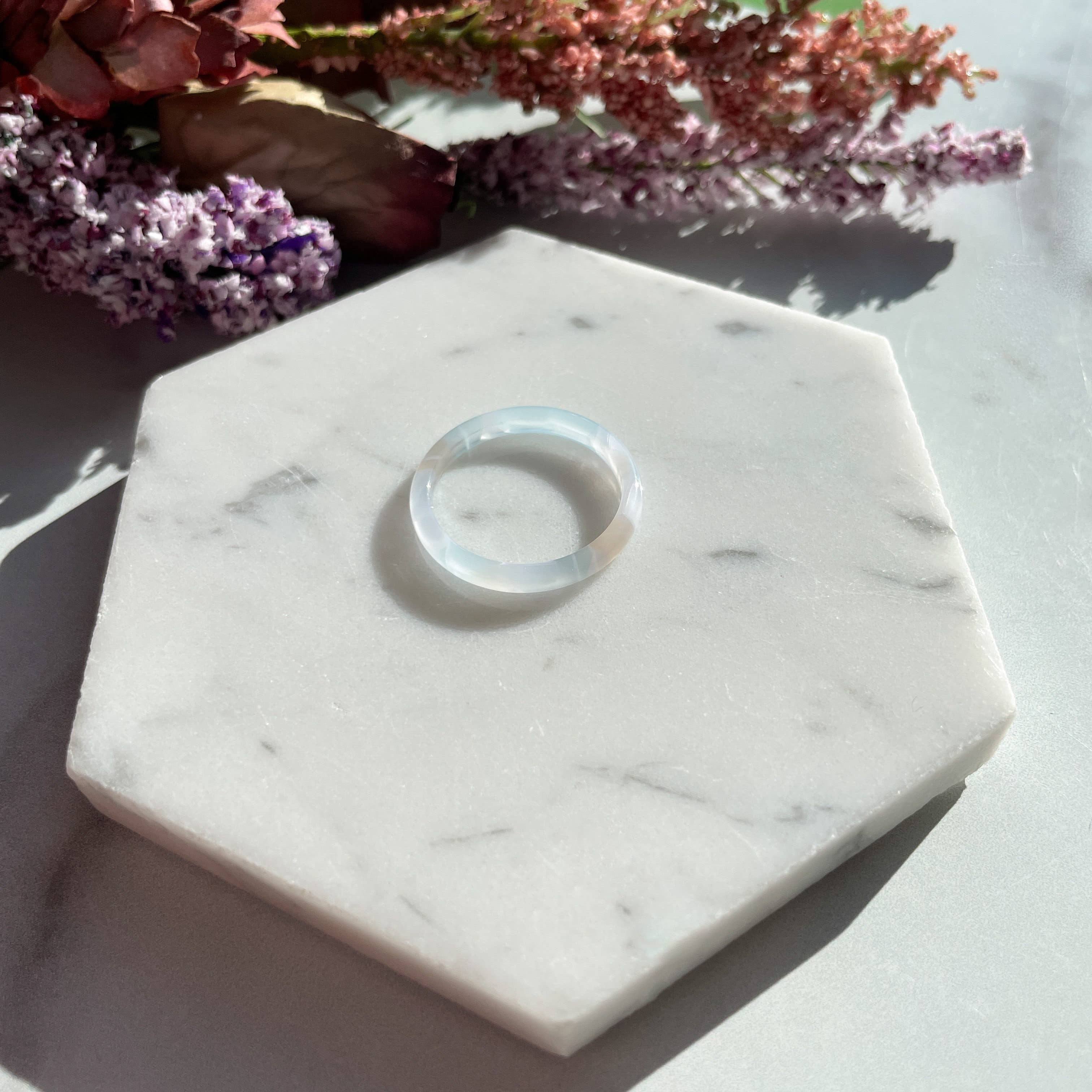 Fenna&Fei - Wholesale Band/Stacked Ring - 8 Pack - Spring Round Ring Collection Resin Stacking Rings4