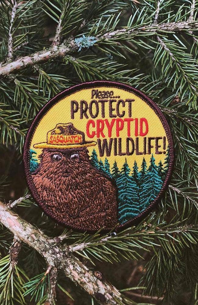 Maiden Voyage Co. - Wholesale Patch - Cryptid PSA Patch - Cryptozoology Tracking Society