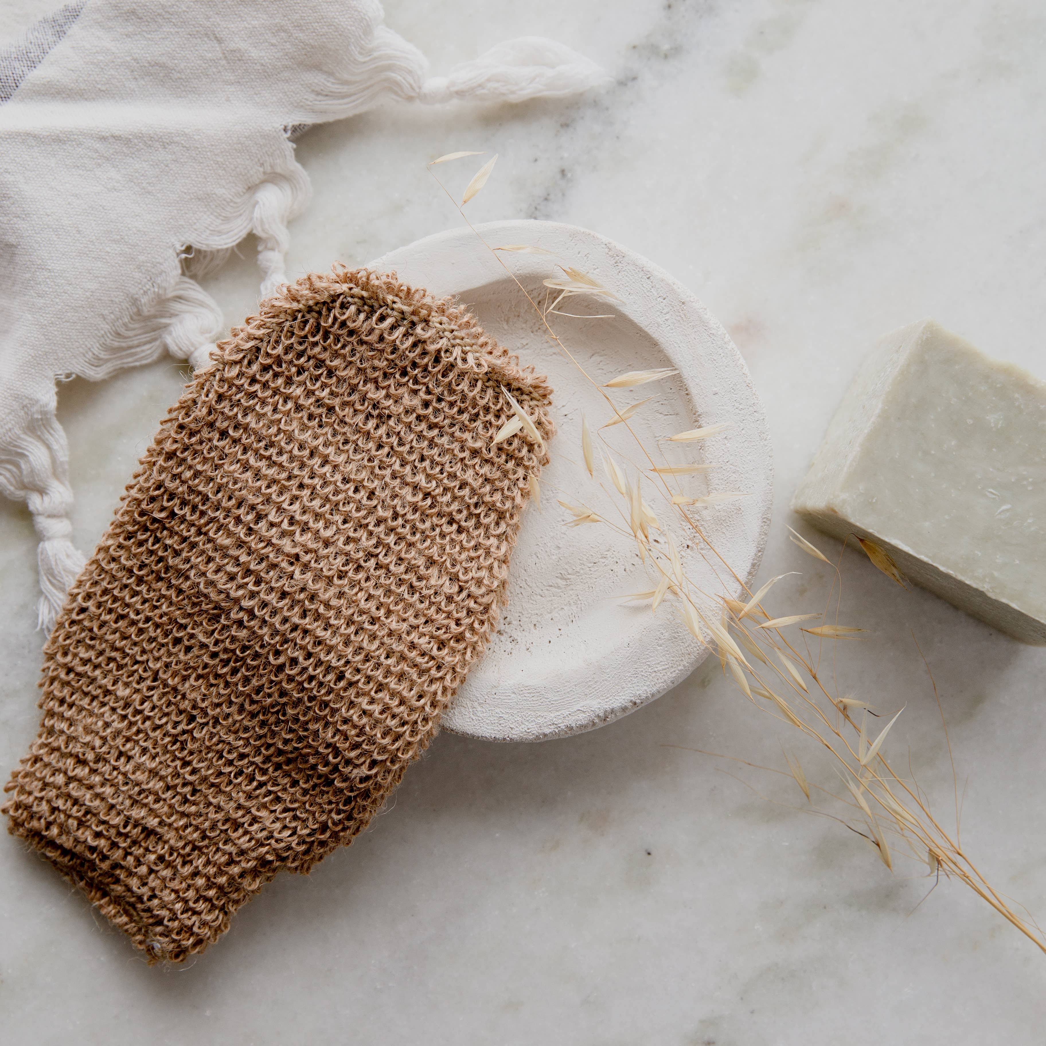 Wholesale Jute Bath Shower Mitt PlantBased, Cleansing & Exfoliating