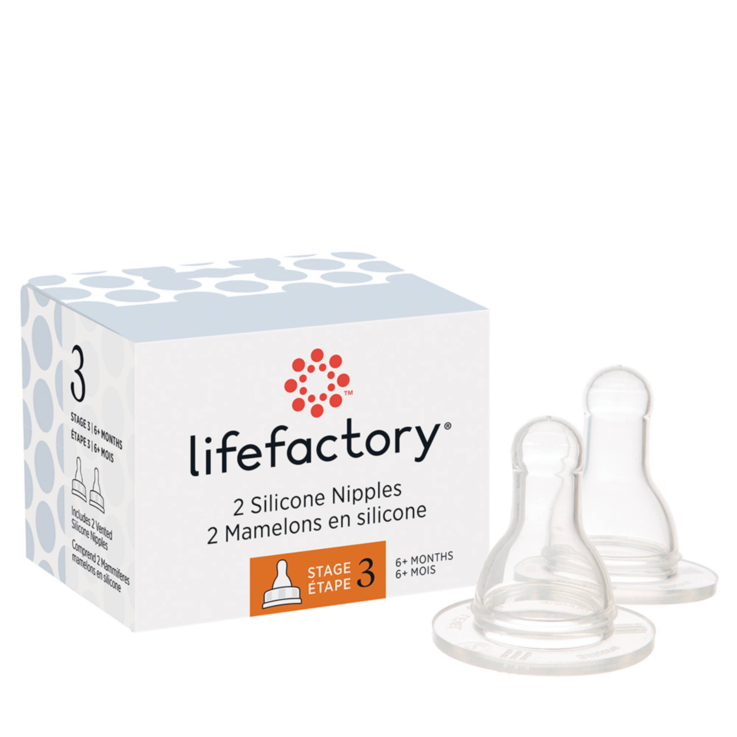 Lifefactory - Wholesale Nipple Cream - Maternity - Accessory - Silicone Nipples 2pk, 4oz & 9oz Bottle2