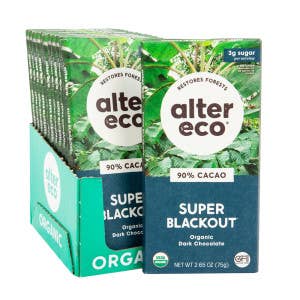 L&F Universal Goods - Wholesale Chocolate Bar - Alter Eco Super Blackout 90% Chocolate 12/2.82OZ