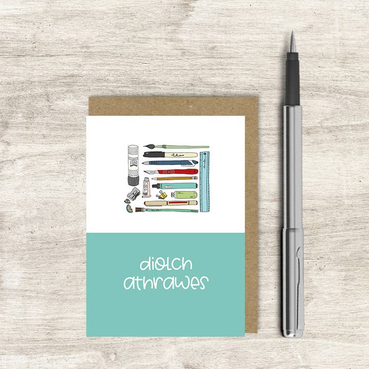 Diolch Athrawes (Tack lärare) för wholesale av Dandelion Stationery