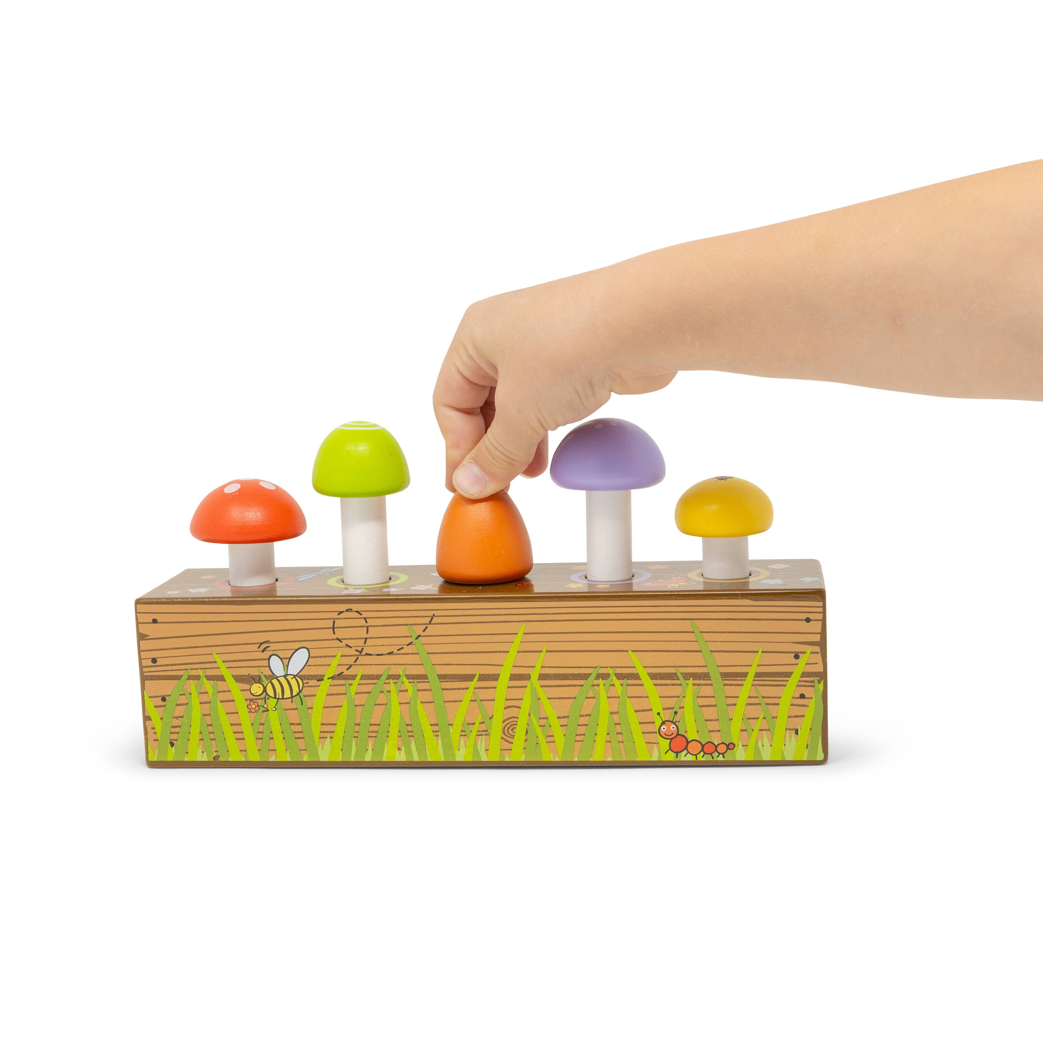 Jack Rabbit Creations - Wholesale Wood Toy - Kids - Mushroom Pop & Play2