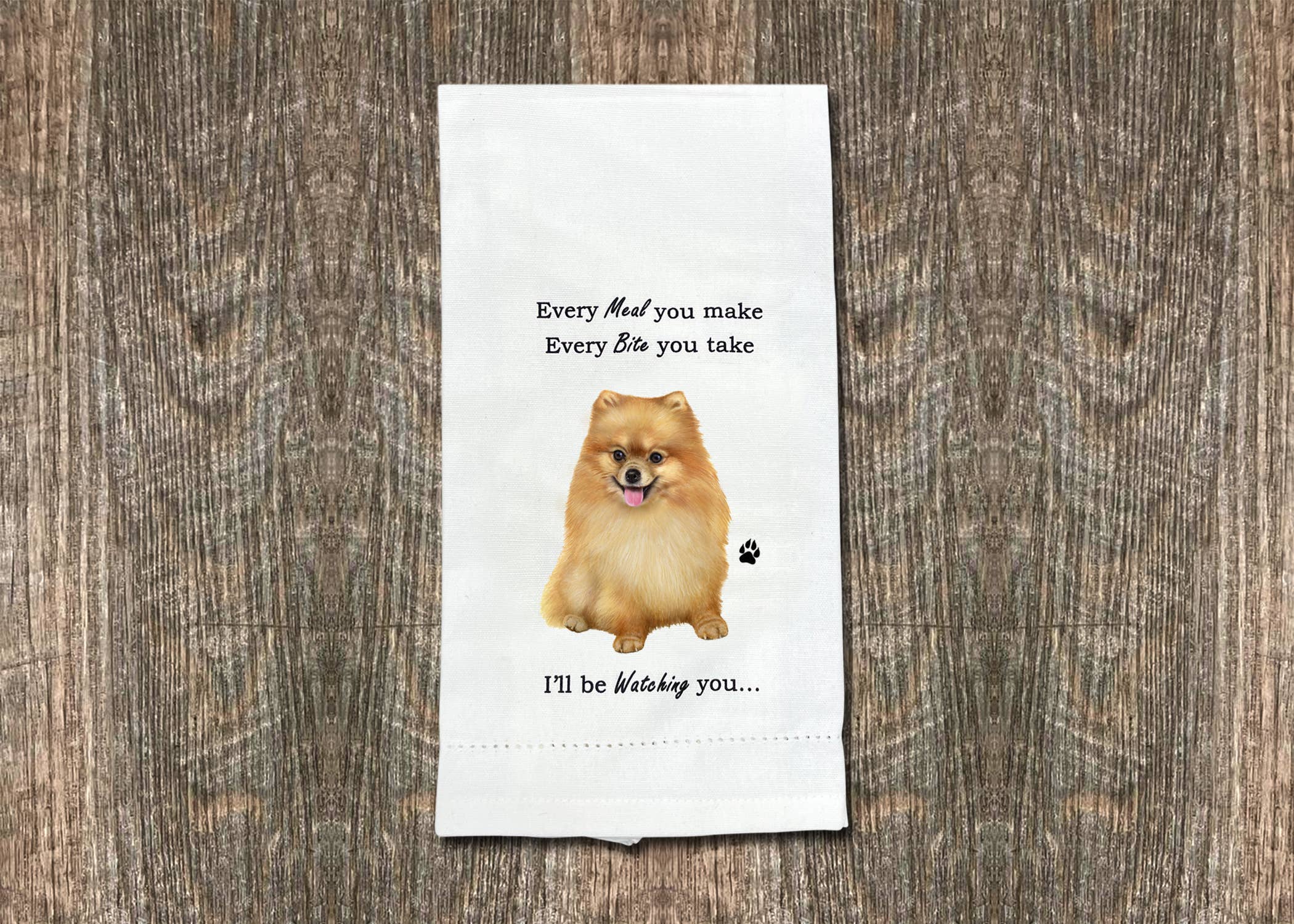 E&S Pets - Wholesale Dishcloth - Pomeranian Kitchen Towel4