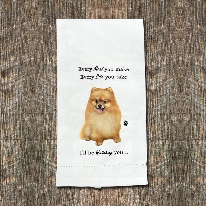 E&S Pets - Wholesale Dishcloth - Pomeranian Kitchen Towel4