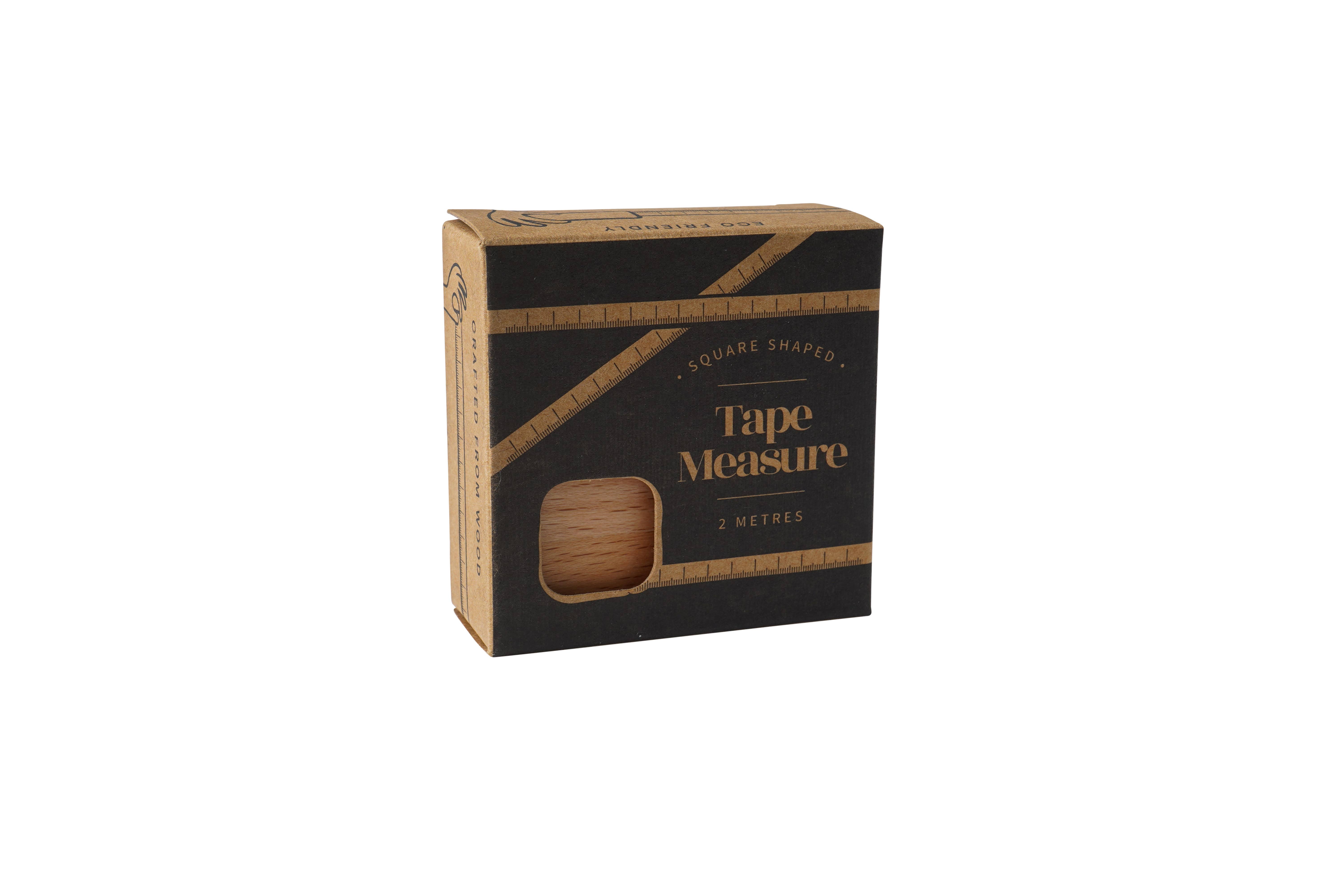 CGB Giftware – wholesale Measuring tape – Oak Wooden 'Dad Rules' Square Tape Measure3