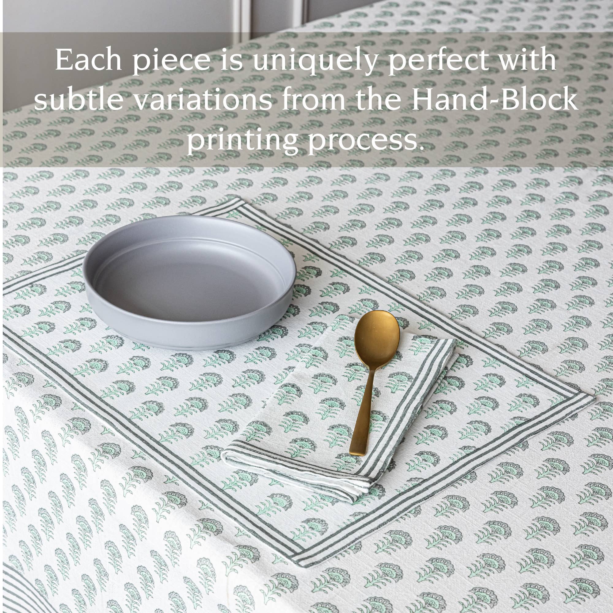 over&back - Wholesale Placemat - Artisan Hand-Blocked Placemats – 100% Cotton – Set of 420