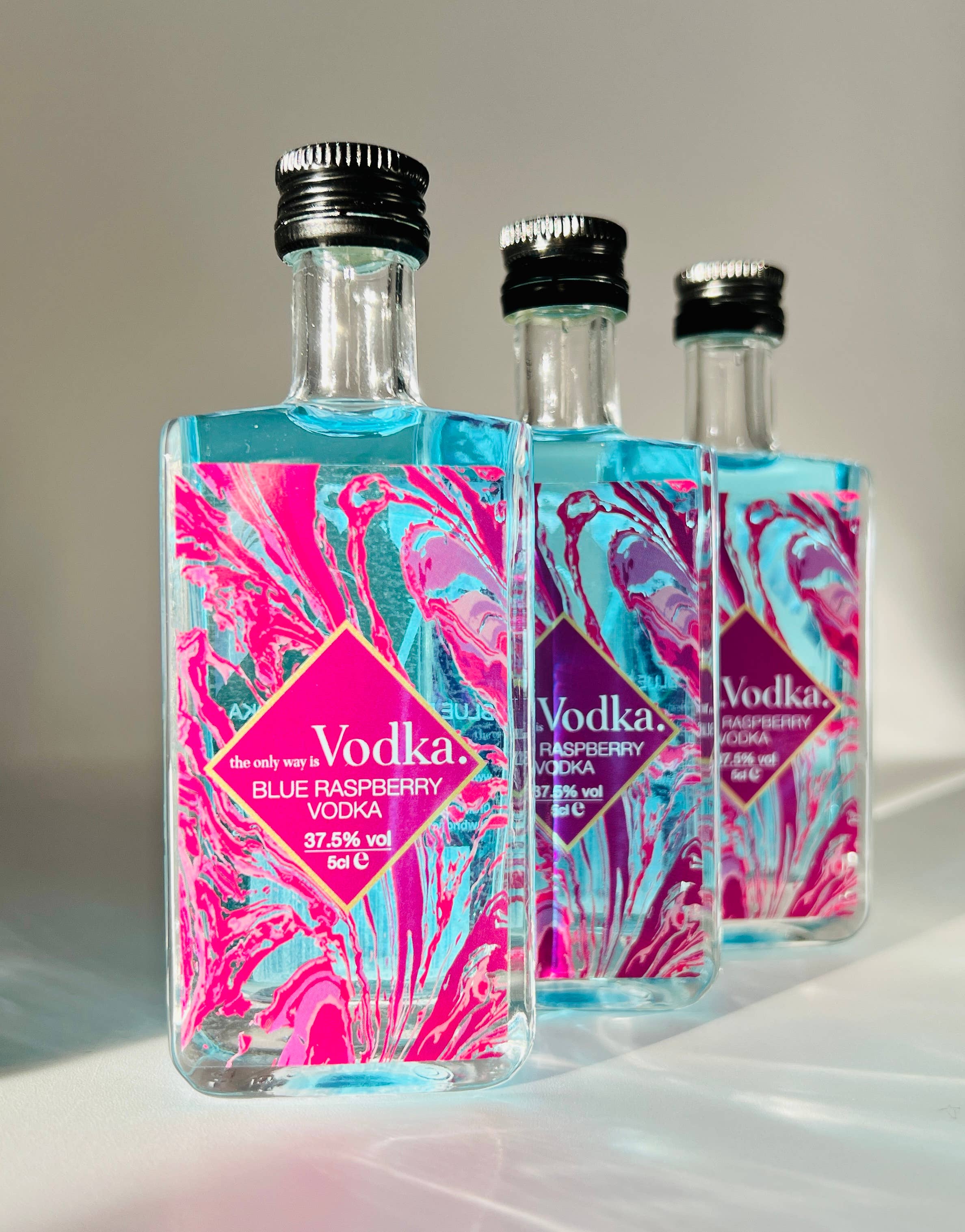 The Only Way Is Spirits – wholesale Vodka – Blue Raspberry Vodka Miniature | Raspberry Flavoured Vodka1