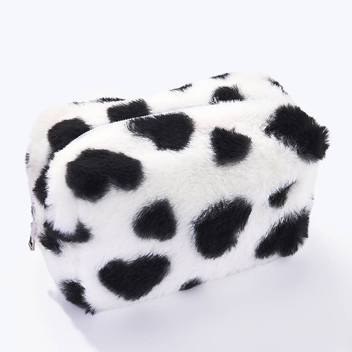 BYREN | ÉLINE L'ATELIER - Wholesale Toiletry Bag - Women's - Heart pattern faux fur kit CY208-210JH0