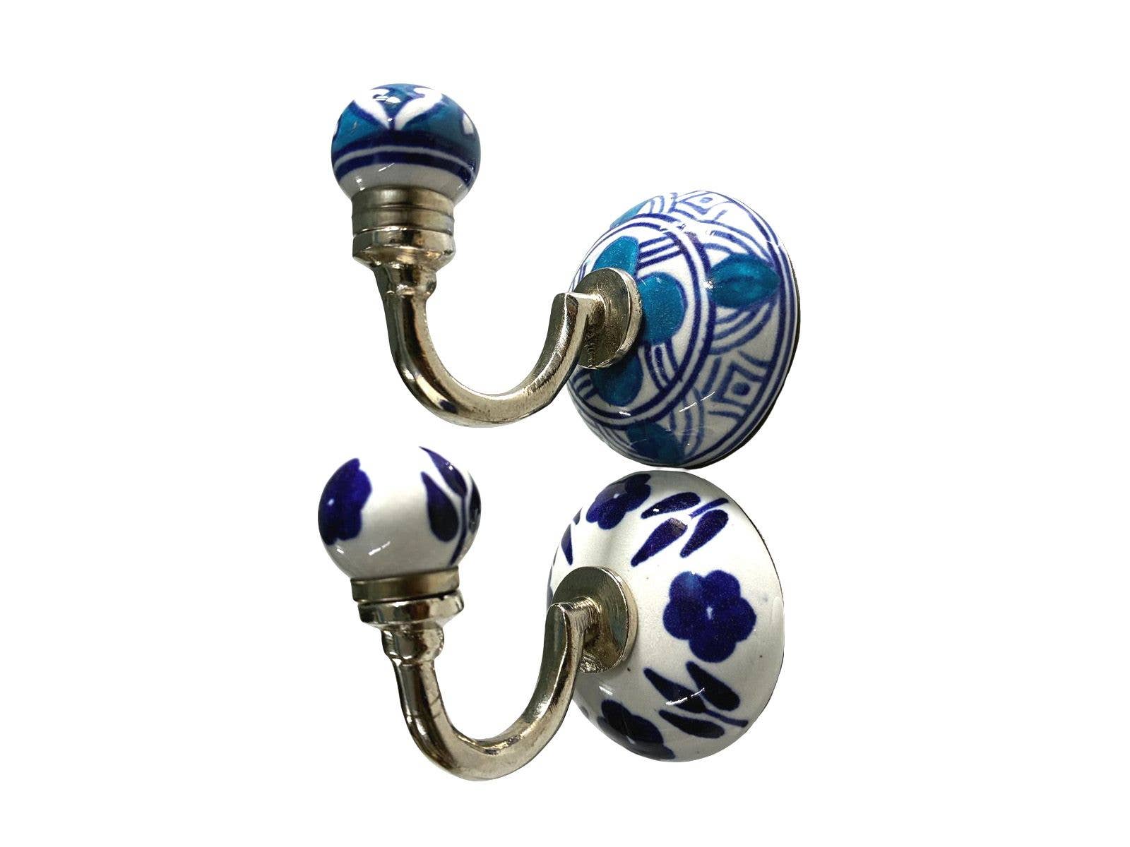 Status Collections - Wholesale Wall hook - S/2 Blue And Navy Hooks