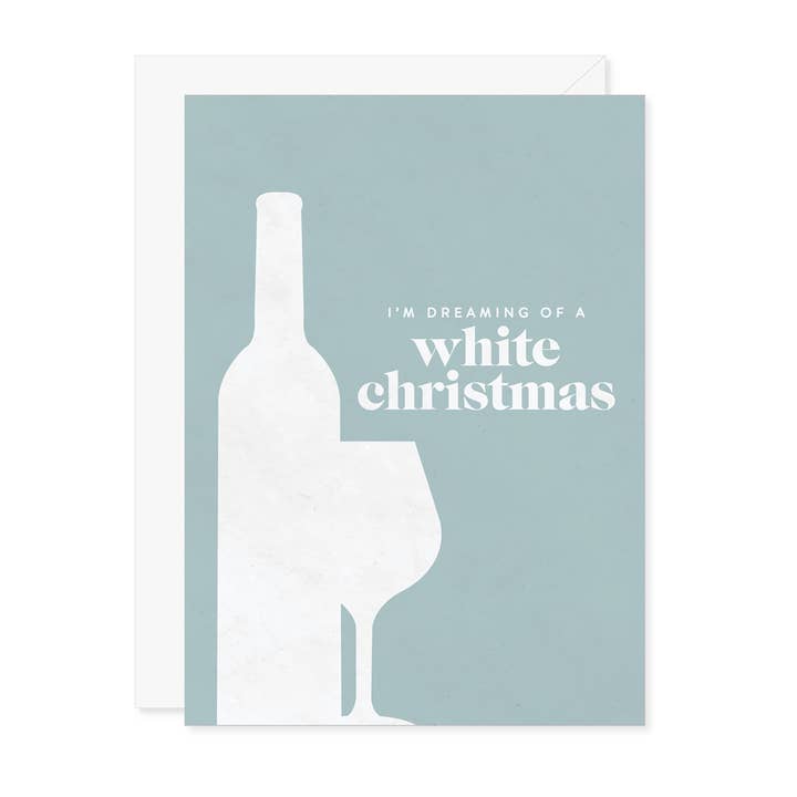 Ich träume von einer weißen Weihnachtsgrußkarte für den Großhandel von Carmela & Co.