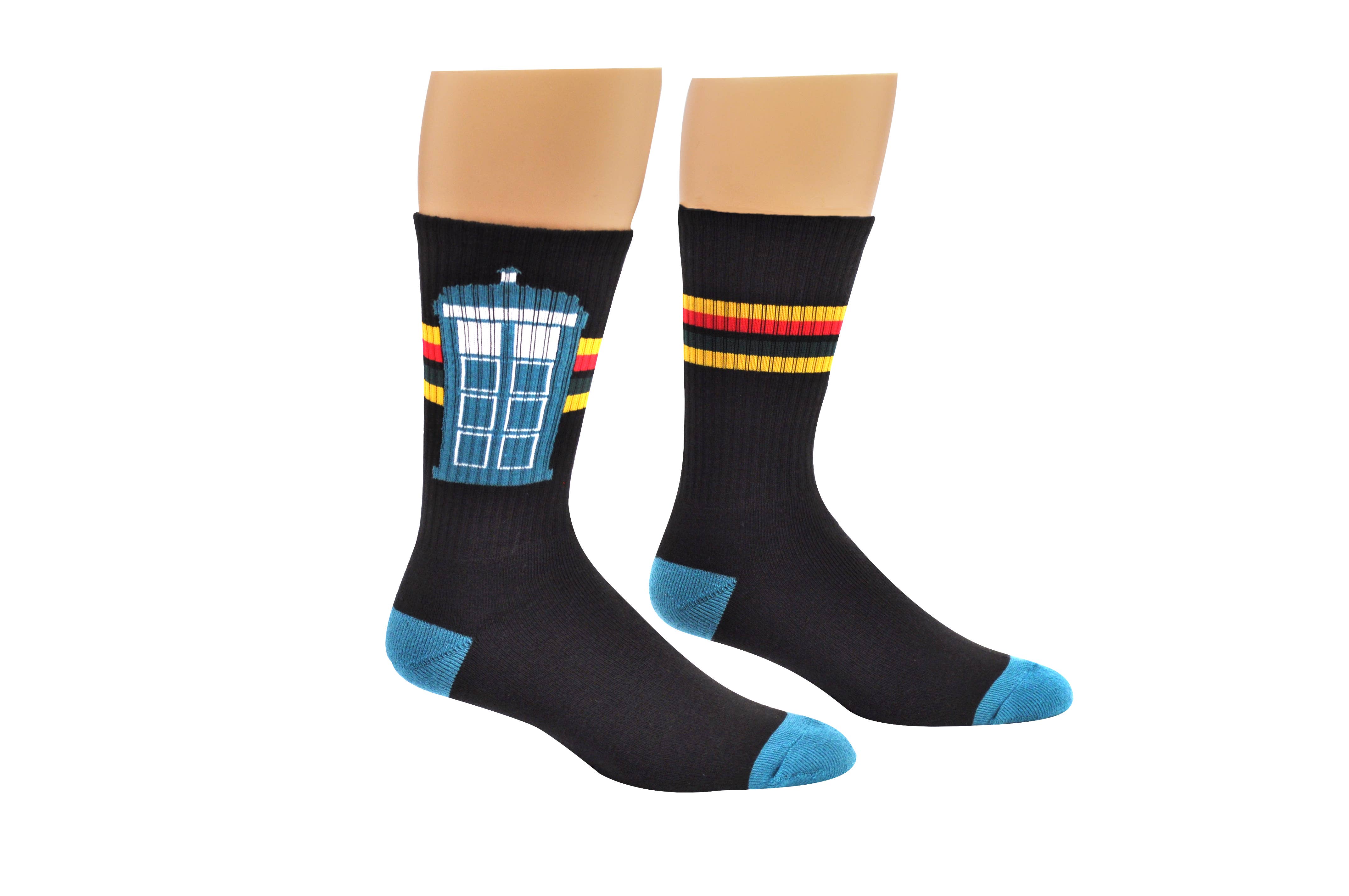Everything Legwear - Wholesale Socks - Unisex - Doctor Who Tardis Athletic Crew Socks0