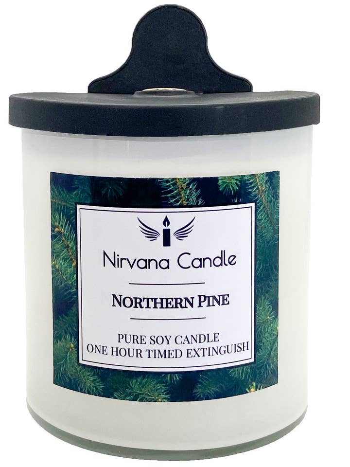 Northern Pine Self-Extinguishing Candle for wholesale by Nirvana Candle