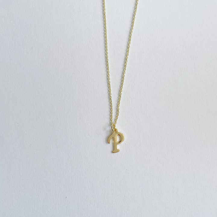 GeoMetricGem - Wholesale Pendant/Charm Necklace - Phillies Necklace ~ Gold Plated Stainless Steel