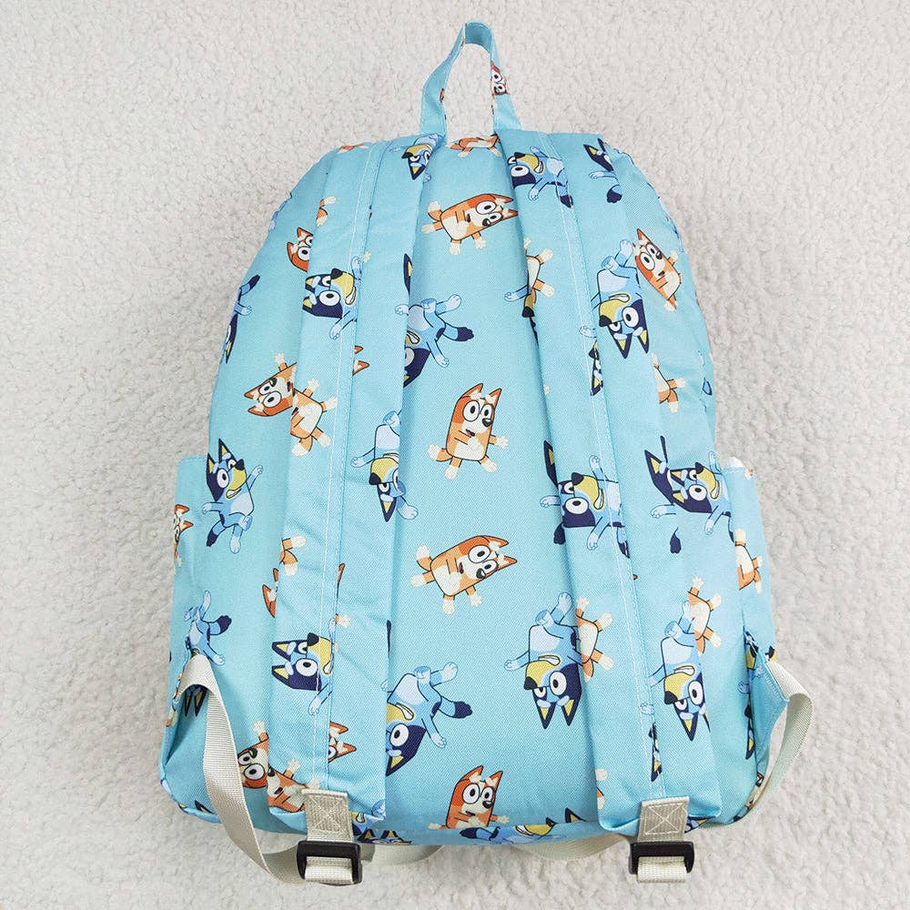 Aier Wholesale - Wholesale Backpack - Kids - Baby Girls Dogs Blue Zip Backpack Back Bags3