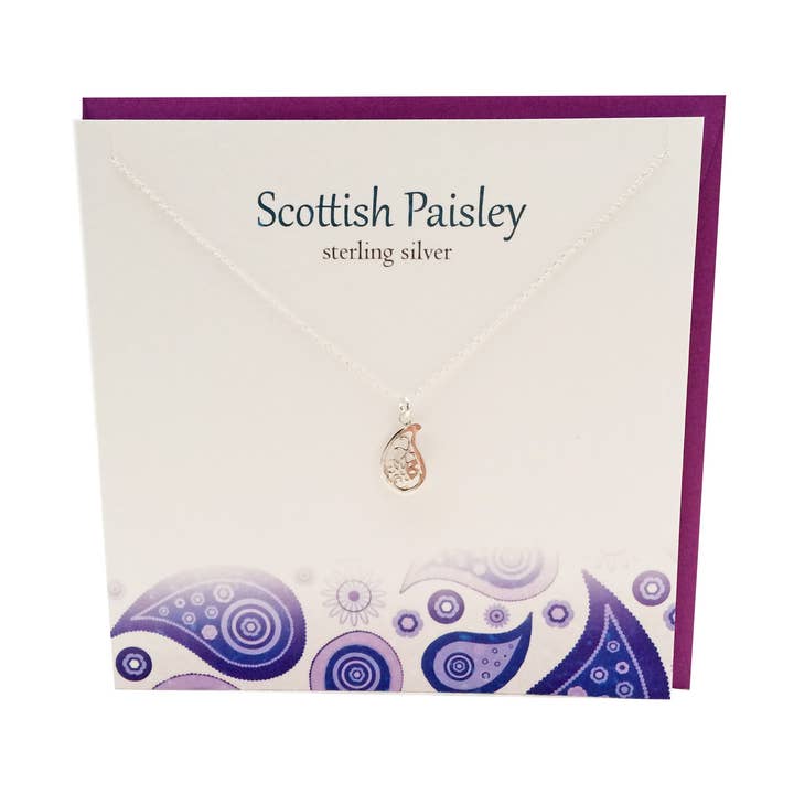 Scottish Paisley pendant for wholesale by Glenna Studios