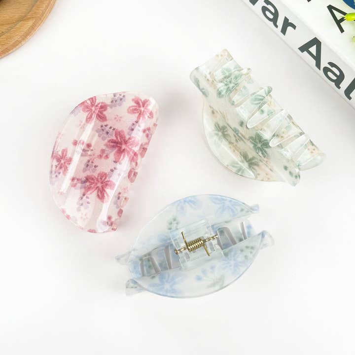 TheDivaSoap - Wholesale Hair Clip - Women's - Small Flower Semicircle Hair Clip2