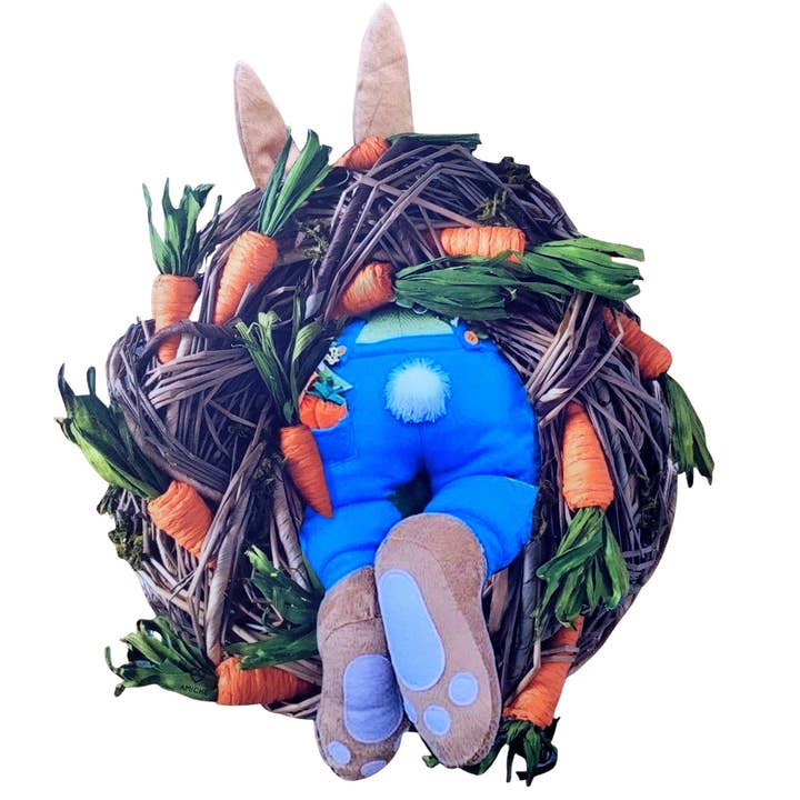 Charlo's Set 4 Premium Placemats Waterproof Easter Bunny Wre for wholesale by Maison Charlo