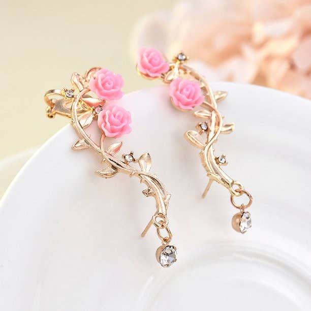 ROSE CUFF EARRINGS (PAIR) for wholesale by Ashlen