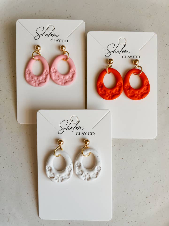 Susie Clay Earrings I Valentines Earrings for wholesale by Shalom Clay Company