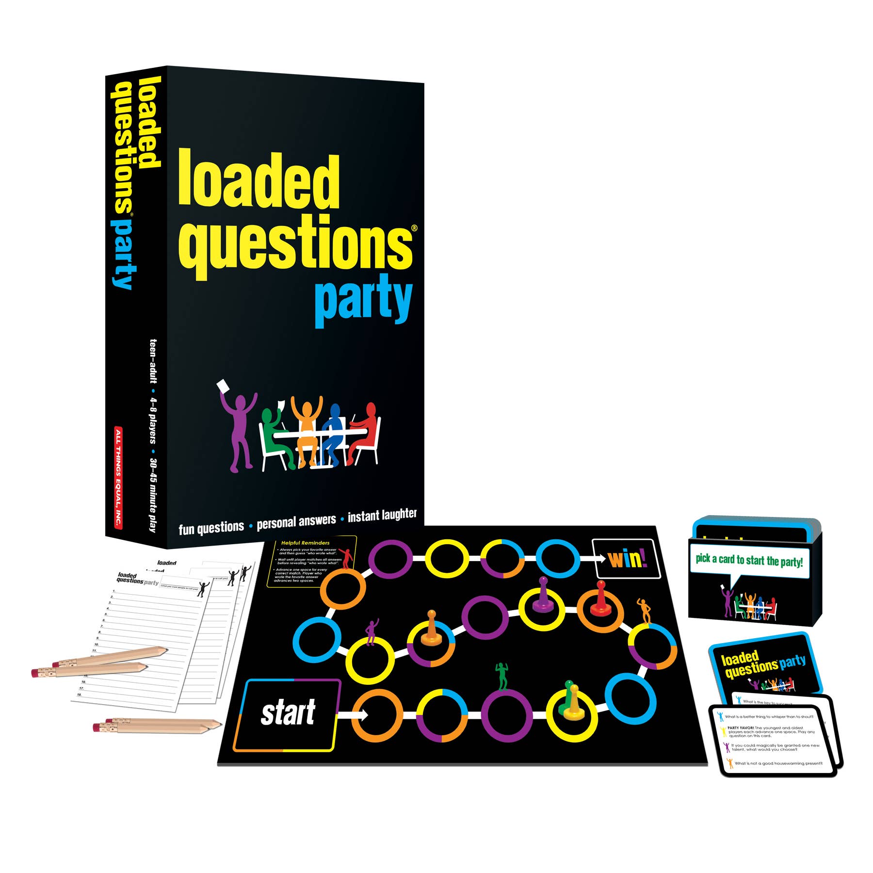 All Things Equal - A Miami Beach Game Company Since 1997 - Wholesale Card Game - Loaded Questions Party2