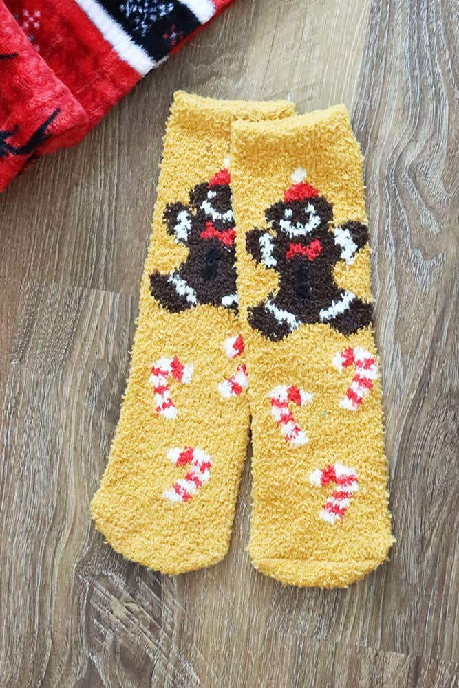 Hana - Wholesale Socks - Women's - Christmas Holiday Fuzzy Socks Set2