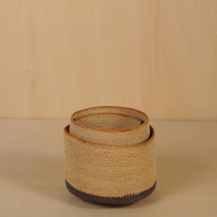 B A O B A B - Maison - Wholesale Basket - CHIC Basket Trio with black base3