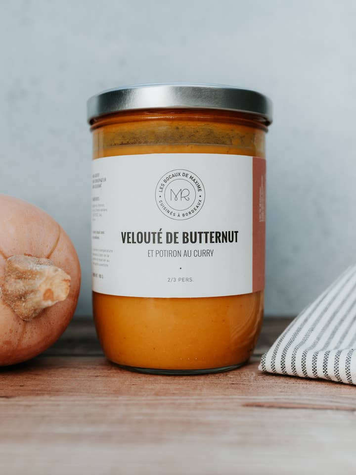 Butternut cream soup for wholesale by Les bocaux de Maxime