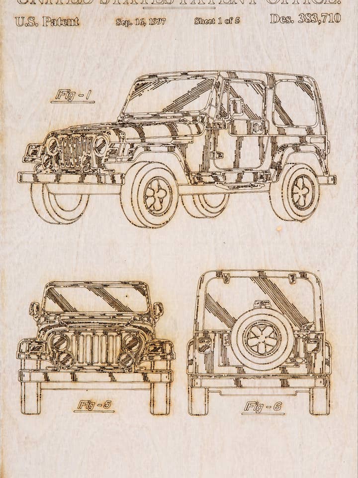 Jeep Wrangler TJ for wholesale by Catahoula Sign Co.