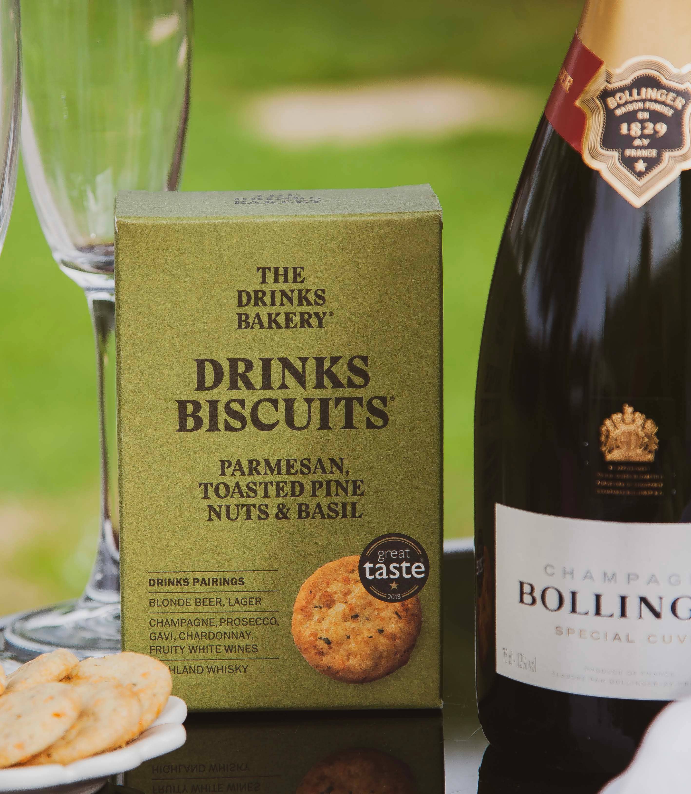 The Drinks Bakery - Wholesale Biscuit - Drinks Biscuits - Parmesan Cheese & Sweet Basil 110g2