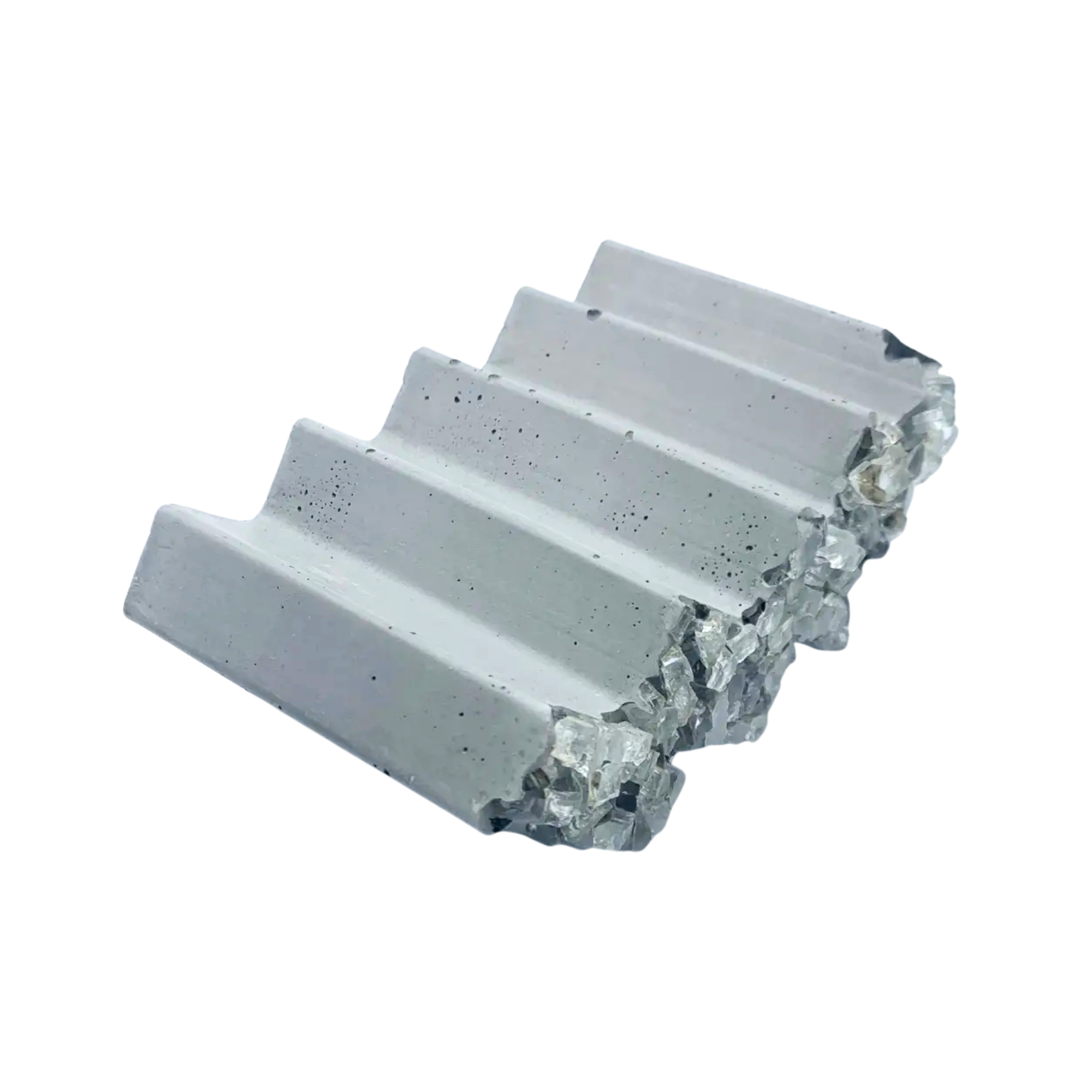 Awkward Auntie - Wholesale Bath Soap Dish - Crystal-Accented Zig Zag Soap Dish2