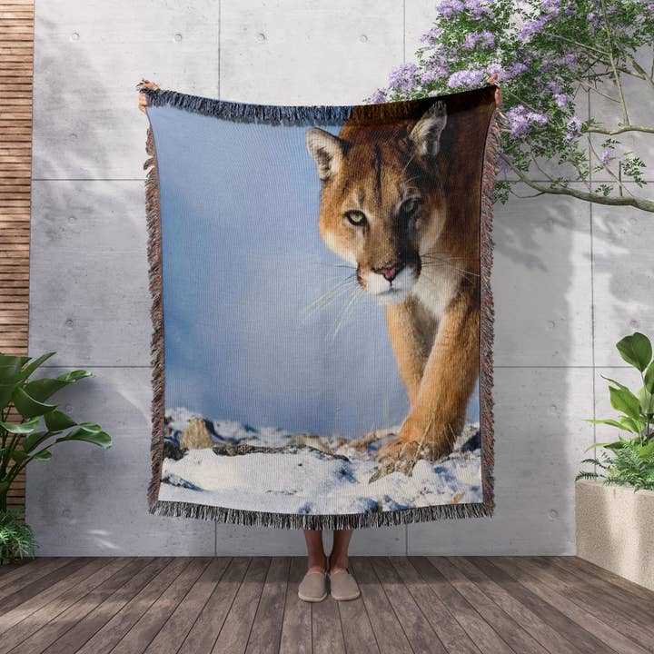 3dRose - Wholesale Throw Blanket - 3dRose, Cougar, Blanket2