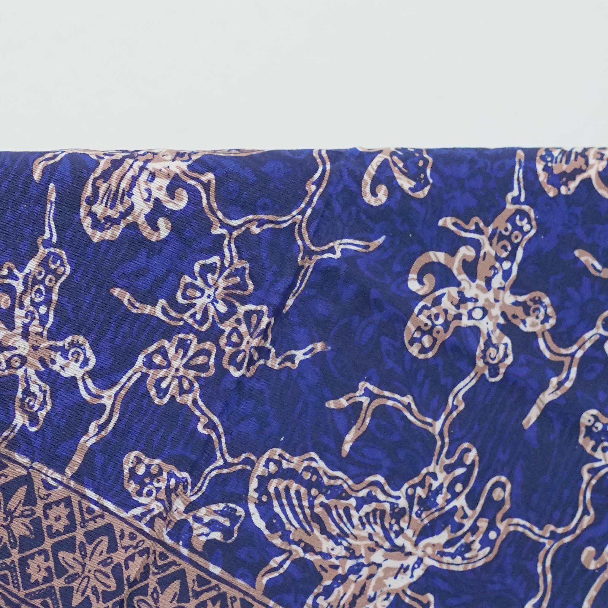 Kasih Co-op - Wholesale Bandana - Unisex - Batik Bandana Blue Butterfly, 100% Cotton, Hand Dyed Hair Cover Scarf3