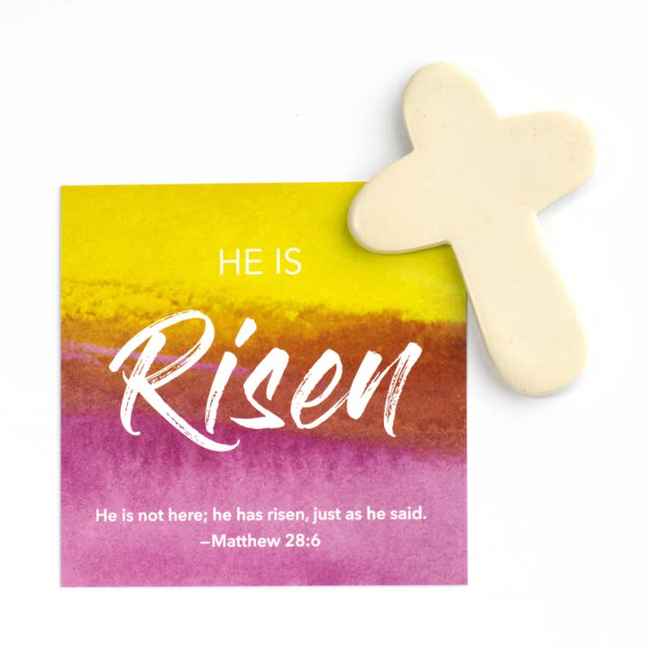 Easter Affirmation Gift – Scripture Card & Fair-Trade Cross for wholesale by Silver Orange