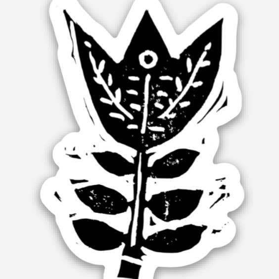 Nordisk tulipan klistermærke for engroshandel hos The Bookhive