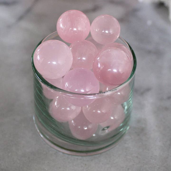 Pebble House - Wholesale Spiritual Stone/Crystal - Rose Quartz Mini Sphere (Crystals & Stones)1