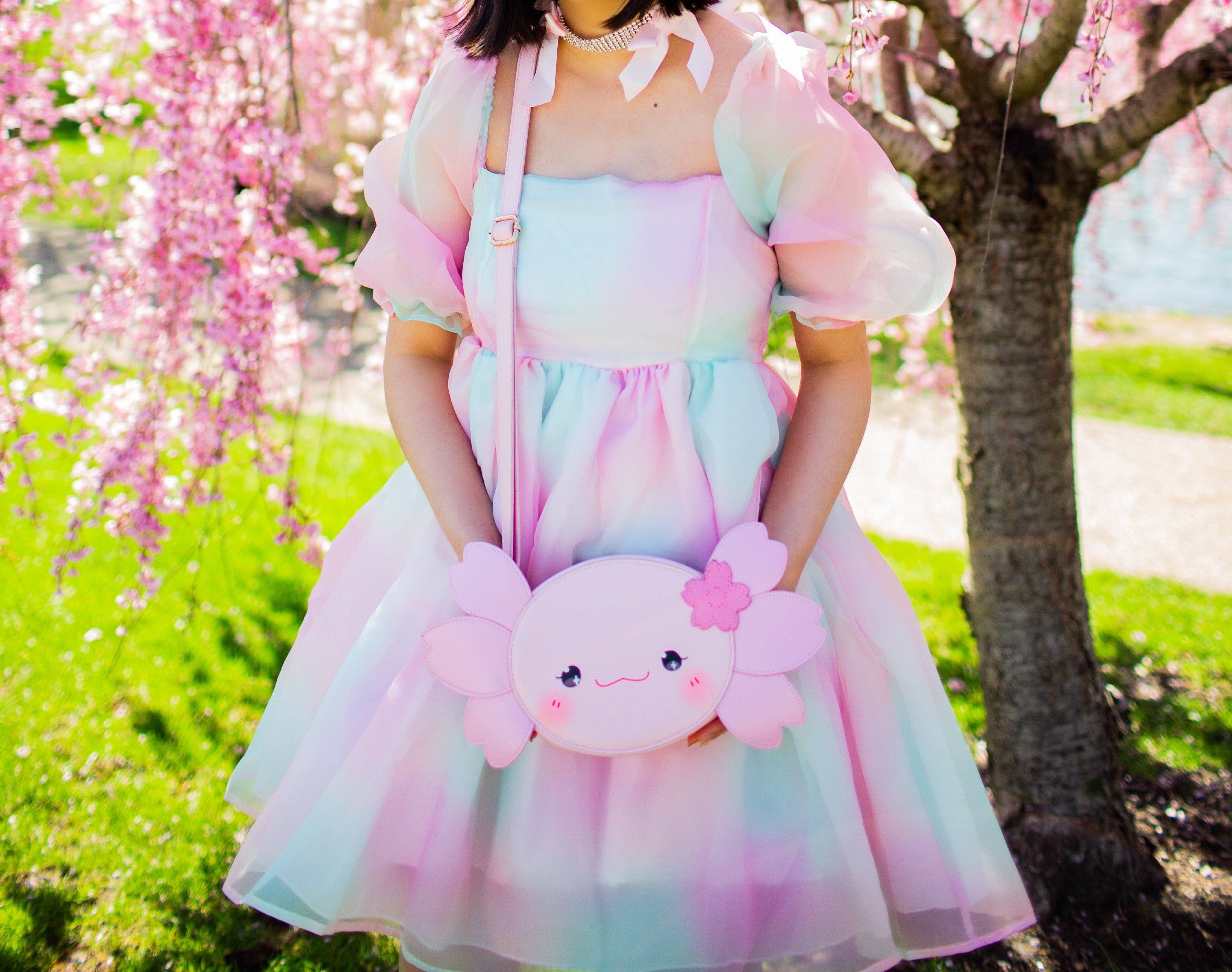 Agi Jagi Shop - Wholesale Crossbody Bag - Women's - Agi the Axolotl Crossbody Purse11