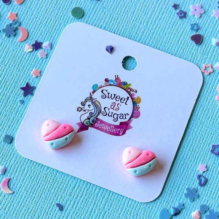 Earrings Stud Hearts for wholesale by Sweet As Sugar Jewellery