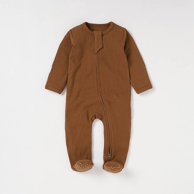 Boho + Babe - Wholesale Bodysuit (Footed) - Baby - Organic Cotton Ribbed Baby Footies0