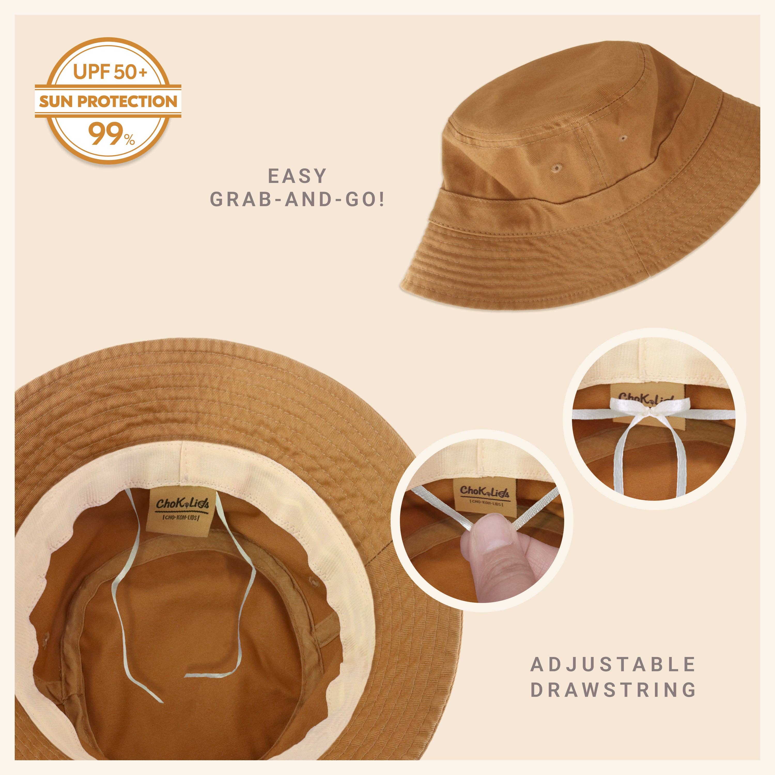 ChoKoLids – Engroshandel Bucket hat - Dame – CHOK.LIDS lærred spand hat21