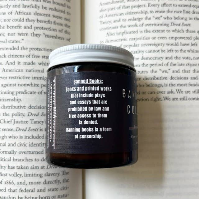 A Scent Story Candle Co - Wholesale Jar/Filled Candle - Banned Book Collector | Bookish Candle | Soy Wax1
