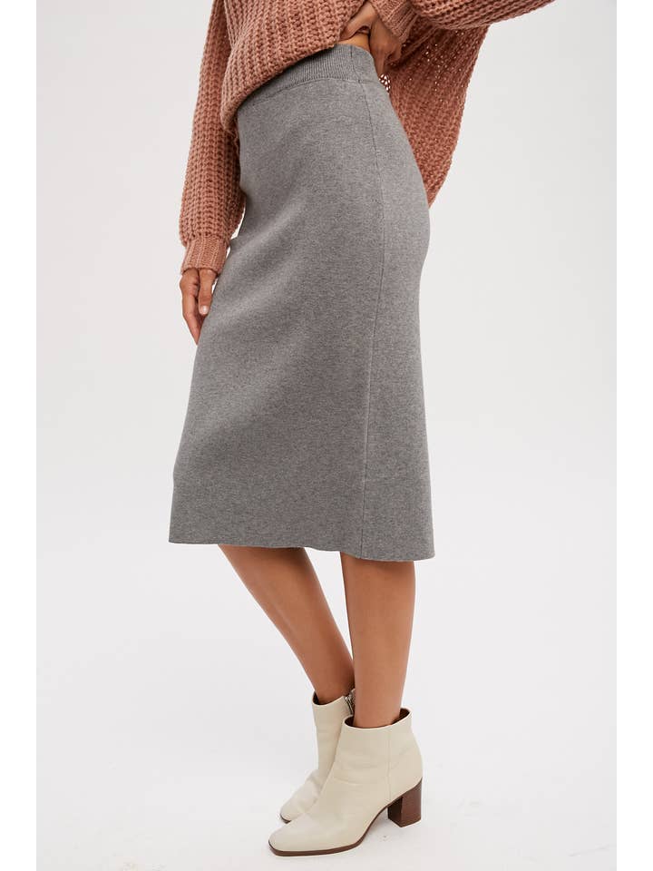Bluivy - Wholesale Skirt - Women's - H LINE MIDI SWEATER SKIRT15