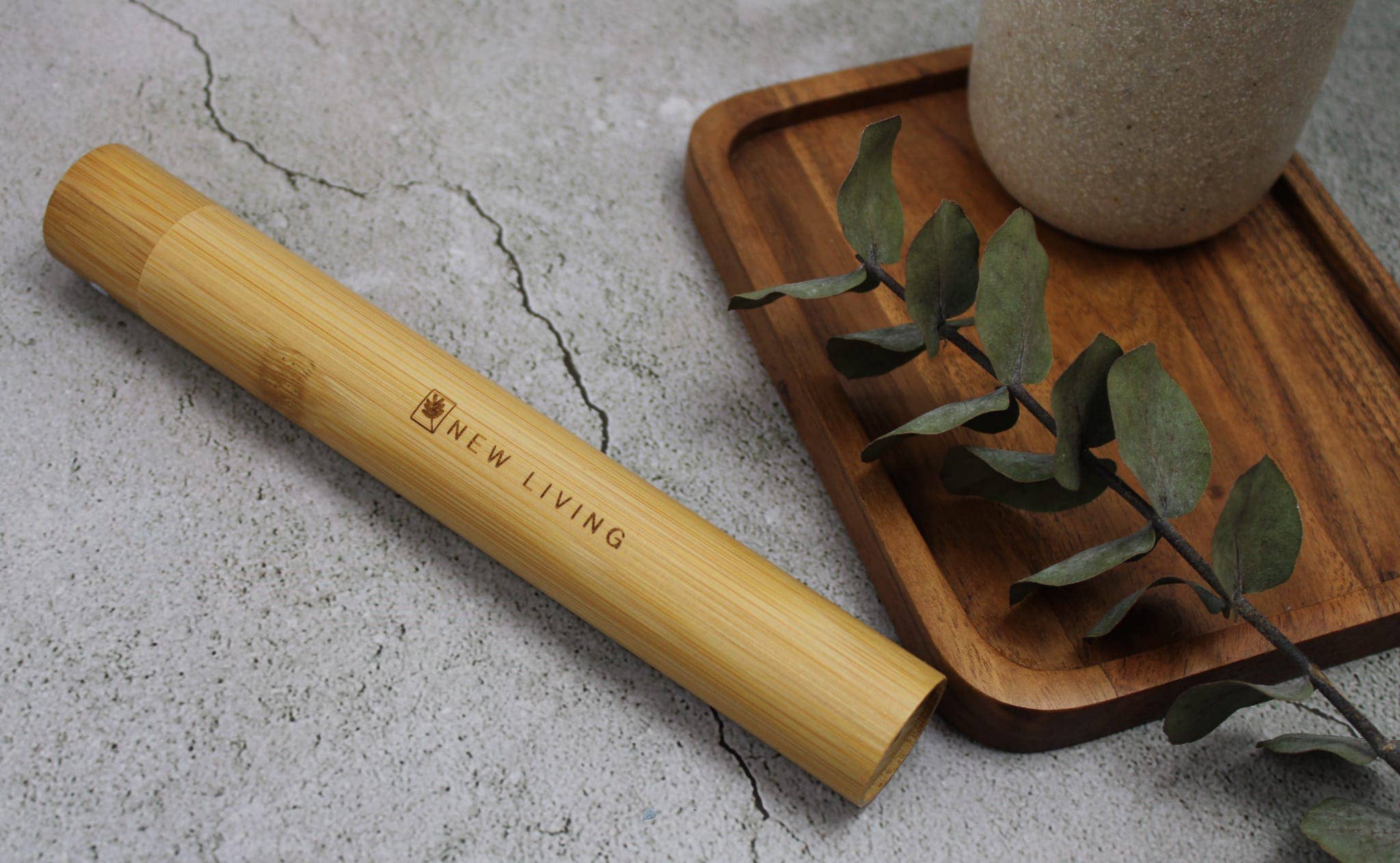 New Living – wholesale Toothbrush holder – Bamboo Toothbrush Case | 21cm1