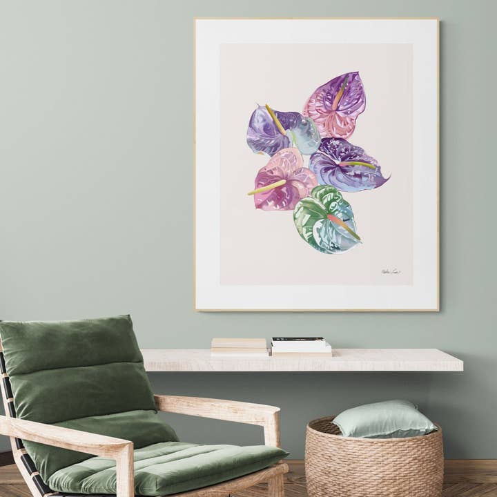 Fin kunst møder blomster for engroshandel hos Misha Hawaii Home