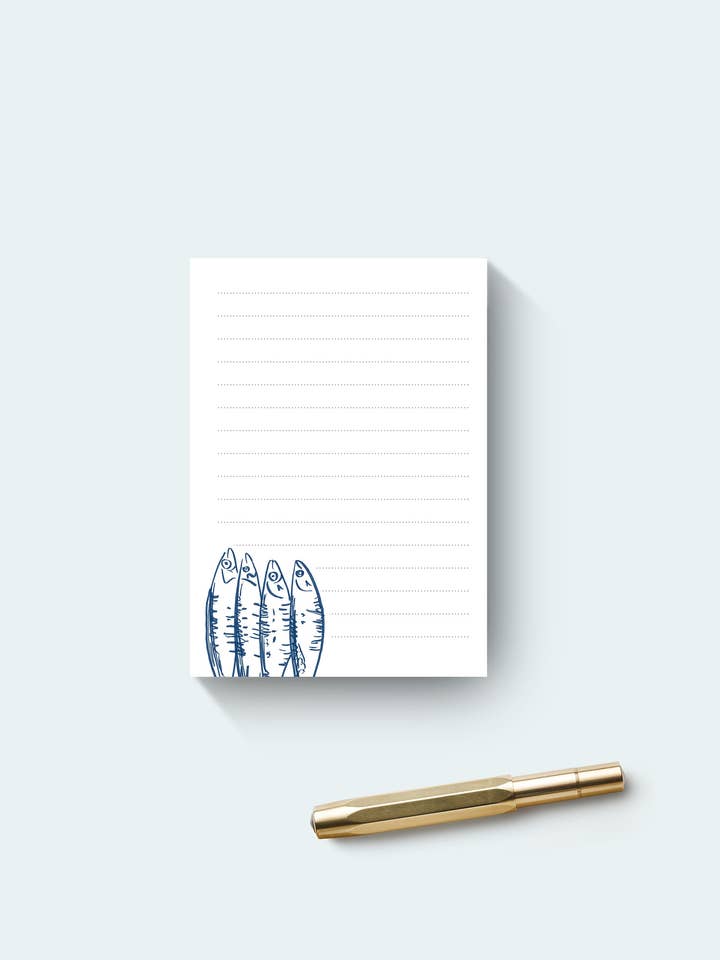 Sardines, Jotter Pad for wholesale by Sovende Bjorn