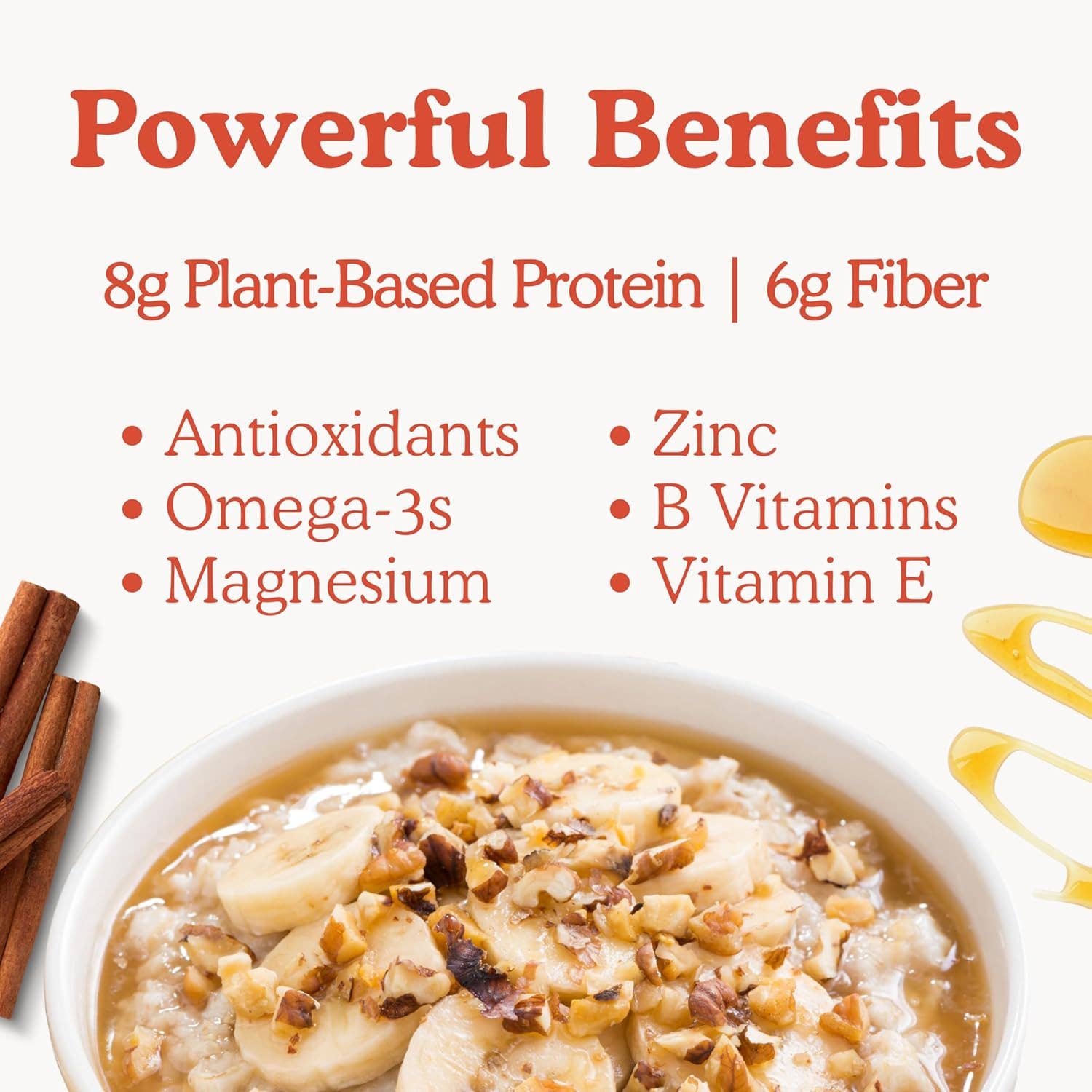 Earnest Eats - Wholesale Breakfast Cereal - Superfood Maple Almond Cinnamon Oatmeal Cup3