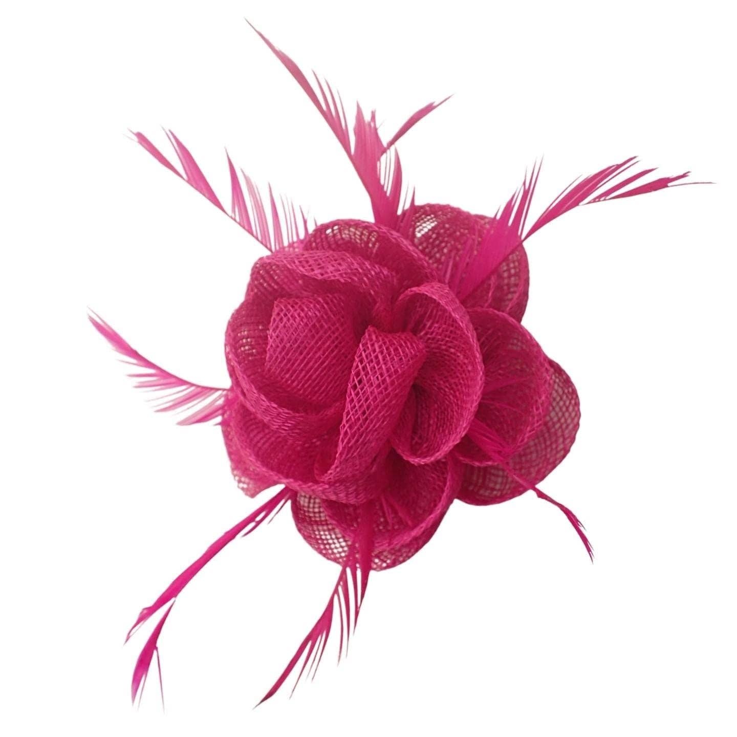 Topkids Accessories - Wholesale Fascinator Hat - Women's - Fascinator Hair Clip Fascinator Flower Hair Clip Fabric Flower Clip Wedding Fascinator Wedding Corsage Flower Fascinator On Clip & Brooch Pin For Women, Ladies, Girls10