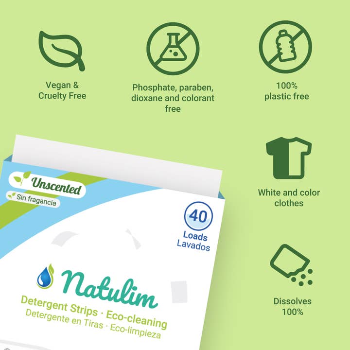 Natulim – Detergente de roupa em pó/cápsulas por atacado – Detergente em folhas ecológicas Natulim para 40 lavagens9