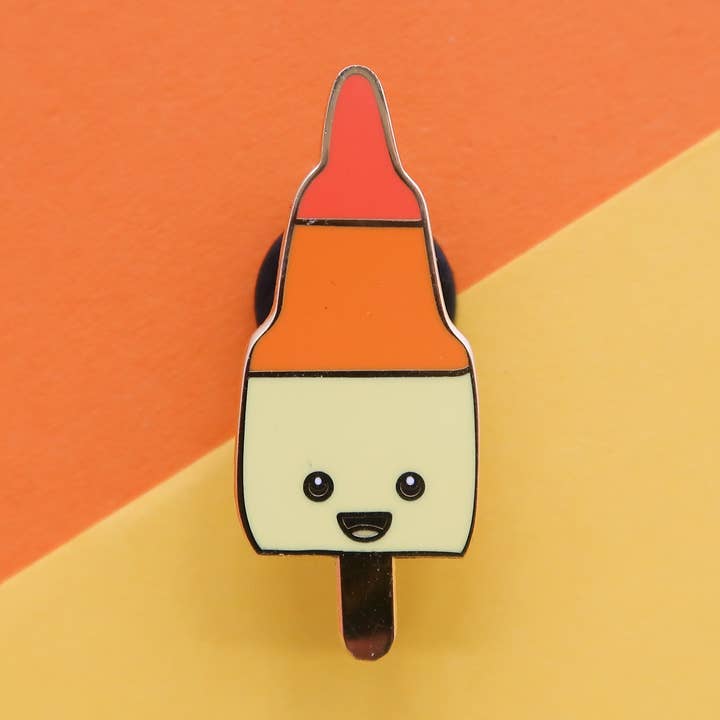 Zoom Ice Lolly Hard Enamel Pin for wholesale by Bird House Press