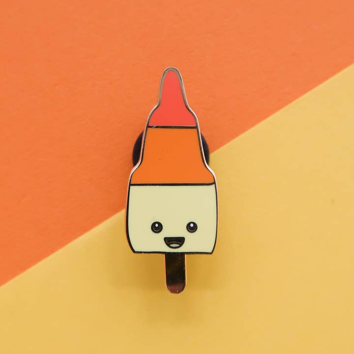 Zoom Ice Lolly Hard Enamel Pin for wholesale by Bird House Press